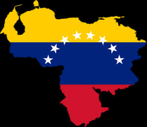 Borders Country Flag Free Picture - Venezuela Flag Map, HD Png Download PNG image with transparent background