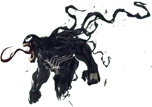 Venom Artistic Interpretation PNG Image