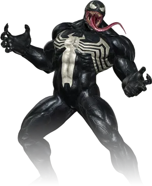 Venom Character Pose PNG Image