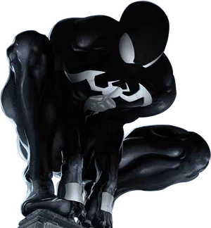 Venom_ Crouching_in_ Darkness PNG Image