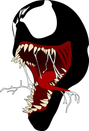 Venom Symbiote Artwork PNG Image