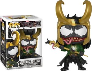 Venomized Loki Funko Pop Figure PNG Image