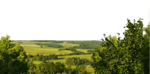 Verdant_ Rolling_ Hills_ Panorama PNG with transparent background
