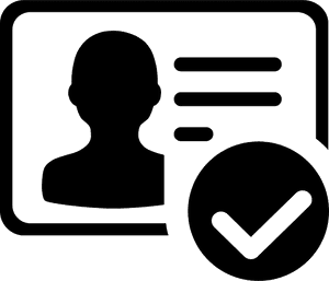 Verified Identity Icon PNG image with transparent background