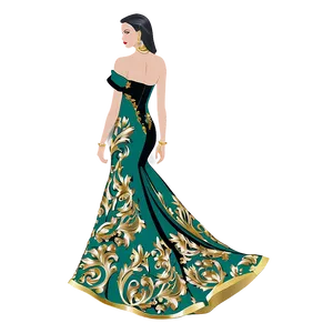 Versace Gown Design Png 06202024 PNG Image