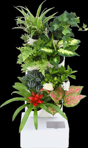 Automatic Irrigation Plant Wall With Automatic Irrigation - Bouquet, HD Png Download PNG image with transparent background