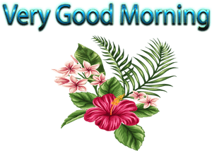 Very Good Morning Png Transparent Image - Flores Hawaianas Gif, Png Download PNG image with transparent background