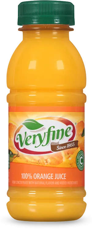 Veryfine Orange Juice Bottle PNG Image