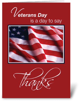 Veterans Day Patriotic American Flag Greeting Card - Veterans Day Greeting Cards, HD Png Download PNG image with transparent background