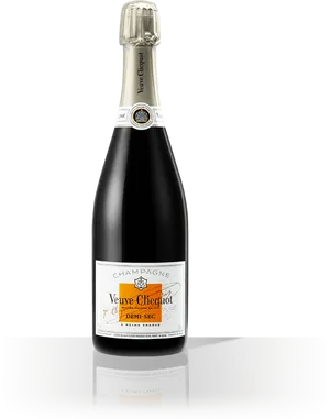 Veuve Clicquot Champagne Bottle PNG Image