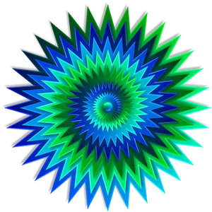 Vibrant Abstract Starburst Pattern PNG Image