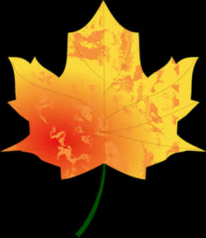 Vibrant Autumn Leaf PNG image with transparent background
