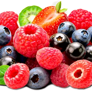 Vibrant Berries Mix Png Ymt PNG Image