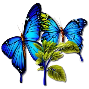 Vibrant Blue Butterfly Graphic Png Kox29 PNG Image