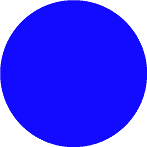 Vibrant Blue Circle Graphic PNG image with transparent background