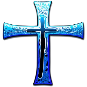 Vibrant Blue Cross Picture Png 7 PNG Image