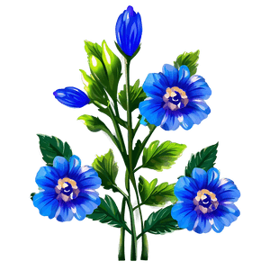 Vibrant Blue Flower PNG 05242024 PNG image with transparent background