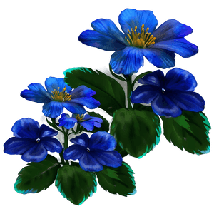 Vibrant Blue Flower PNG ksw14 PNG image with transparent background