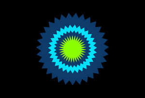 Vibrant Blue Green Mandala Art PNG image with transparent background