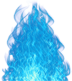 Vibrant Blue Smoke Texture PNG image with transparent background