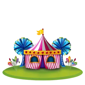 Vibrant Carnival Tent Artwork Png Iop PNG Image