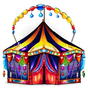 Vibrant Carnival Tent Artwork Png Ktf43 PNG Image