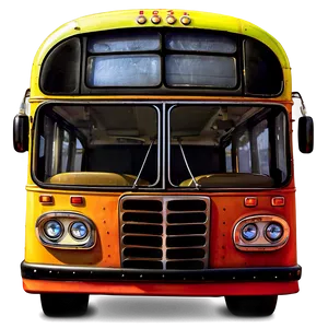 Vibrant Cartoon Bus Artwork Png 06272024 PNG Image