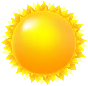 Vibrant Cartoon Sun Illustration PNG Image