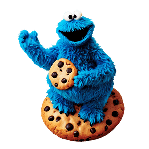 Vibrant Cookie Monster PNG 05212024 PNG image with transparent background