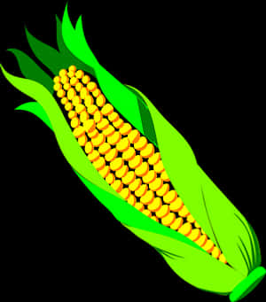 Vibrant Corn Illustration PNG image with transparent background