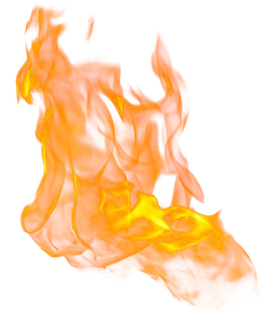 Vibrant Digital Flame Art PNG Image