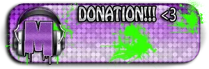 Vibrant Donation Button Design PNG Image