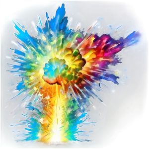 Vibrant Explosion Hit Effect Png 24 PNG Image