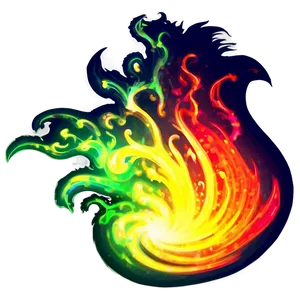 Vibrant Fire Effect Png Ram PNG Image