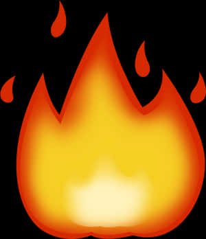Vibrant_ Fire_ Emoji_ Graphic PNG image with transparent background