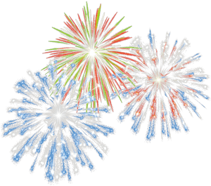 Fireworks Transparent Rainbow - Fireworks Png Free, Png Download PNG with transparent background
