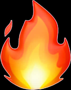 Vibrant_ Flame_ Emoji_ Graphic PNG image with transparent background