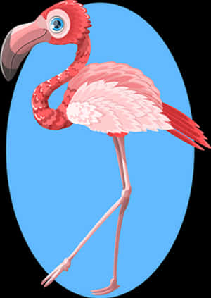 Vibrant Flamingo Illustration PNG image with transparent background