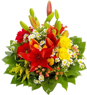 Vibrant_ Floral_ Arrangement.png PNG Image