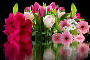 Vibrant Floral Reflections.jpg PNG image with transparent background