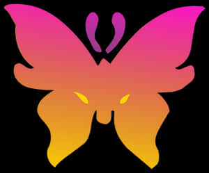 Vibrant_ Gradient_ Butterfly_ Graphic PNG image with transparent background