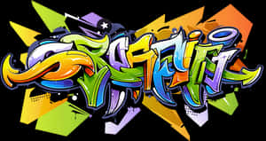 Vibrant_ Graffiti_ Artwork PNG image with transparent background