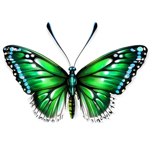 Vibrant Green Butterfly Graphic Png Dsh PNG Image