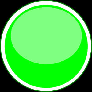 Vibrant Green Circle Icon PNG
