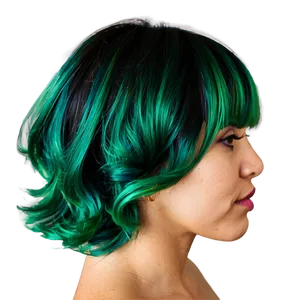 Vibrant Green Hair Png Jup PNG Image