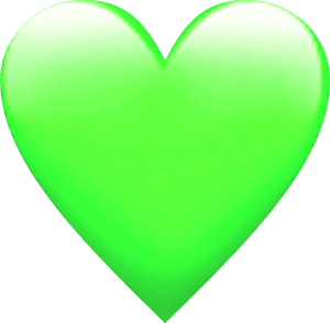 #green #heart #love #emoji #pixle22 - Green And Black Heart Emoji, HD Png Download PNG image with transparent background
