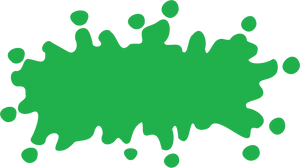 Vibrant Green Slime Splat PNG Image