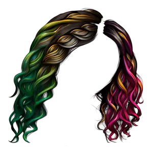 Vibrant Hair Strand Png Nqc55 PNG Image