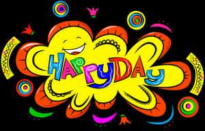 Vibrant Happy Day Illustration PNG image with transparent background