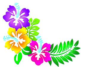 Vibrant_ Hawaiian_ Flower_ Artwork PNG Image